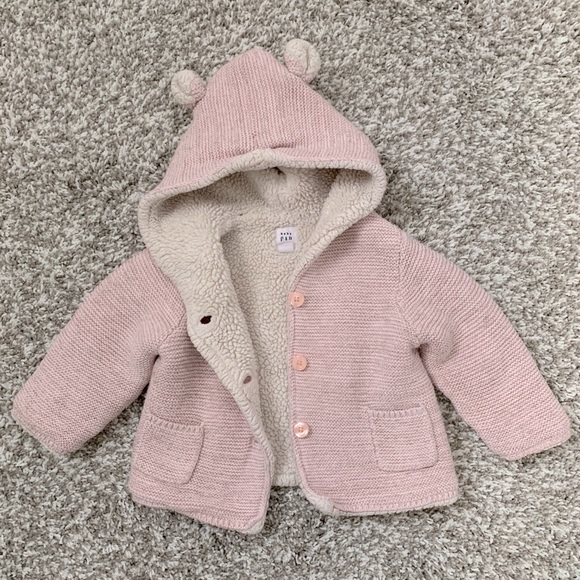 GAP Baby Pink Brannan Bear Sherpa-Lined Sweater - Picture 6 of 11